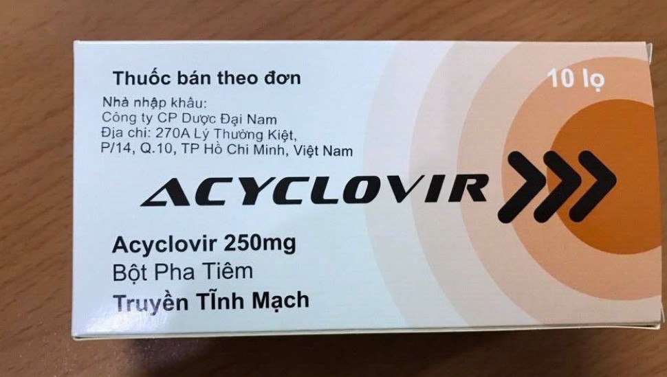 Hình ảnh thuốc Acyclovir 250mg
